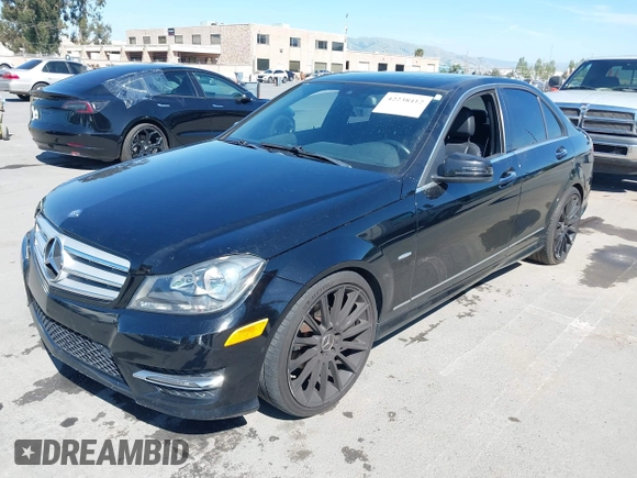 2012 Mercedes-Benz C 250 Sport with VIN WDDGF4HBXCA655040, listed as a IAAI auction lot 42238412 with 151,928 mi miles and . Bid and sale history available at DreamBid. Image 6.