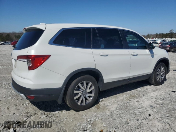 2020 Honda Pilot EX-L with VIN 5FNYF5H55LB006249, listed as a Copart auction lot 48707575 with 36,151 mi miles and Salvage Title. Bid and sale history available at carsss.com. Image 3.