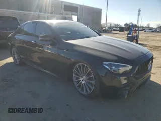 2022 Mercedes-Benz E 53 AMG with VIN W1KZF6BB2NB033056, listed as a Copart auction lot 47609075 with 28,661 mi miles and Salvage Title. Bid and sale history available at DreamBid. Image 4.