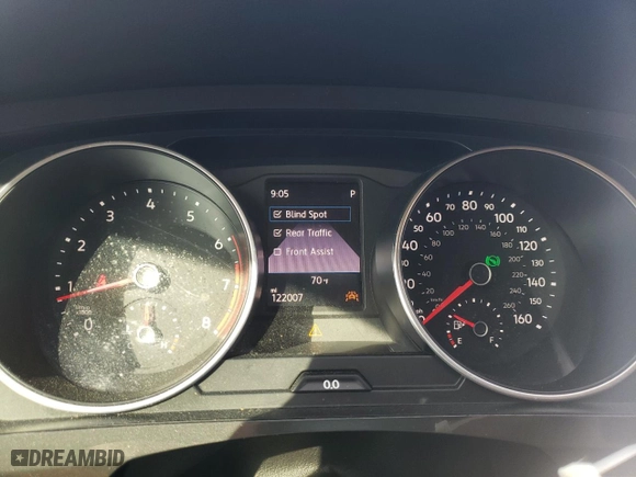 2019 Volkswagen Tiguan SE with VIN 3VV3B7AX0KM151546, listed as a Copart auction lot 48837865 with 122,007 mi miles and Salvage Title. Bid and sale history available at carsss.com. Image 9.