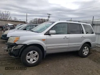2008 Honda Pilot VP with VIN 5FNYF18228B041384, listed as a Copart auction lot 53548735 with 97,371 mi miles and Salvage Title. Bid and sale history available at DreamBid. Image 1.
