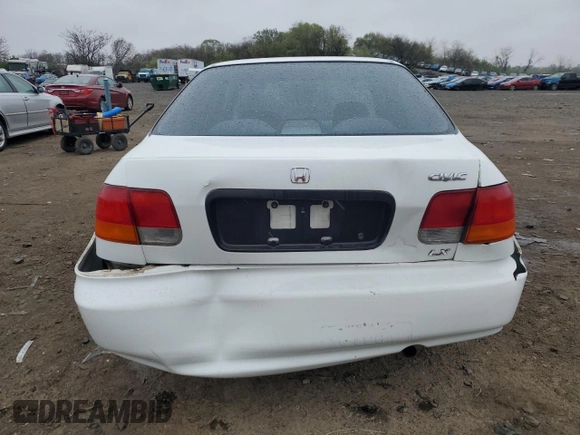 1998 Honda Civic LX with VIN 2HGEJ6676WH603129, listed as a Copart auction lot 52285505 with 49,646 mi miles and Salvage Title. Bid and sale history available at DreamBid. Image 6.