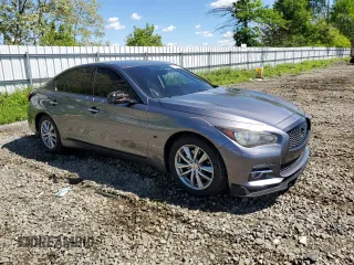 2014 Infiniti Q50 Premium with VIN JN1BV7AR4EM687969, listed as a Copart auction lot 55924805 with 174,625 mi miles and Salvage Title. Bid and sale history available at DreamBid. Image 4.