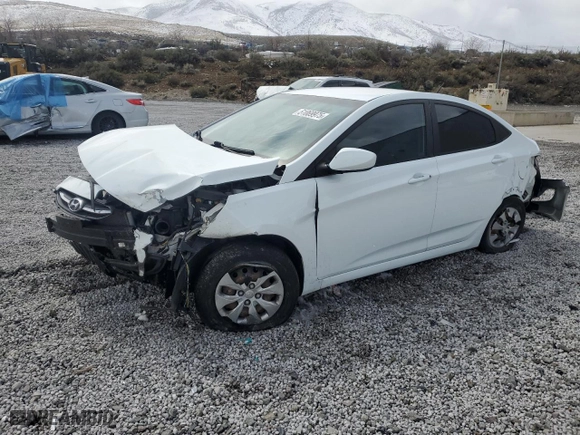 2016 Hyundai Accent SE with VIN KMHCT4AE1GU979578, listed as a Copart auction lot 51069975 with 128,221 mi miles and Salvage Title. Bid and sale history available at carsss.com. Image 1.
