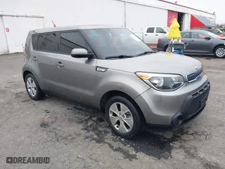 2016 Kia Soul with VIN KNDJN2A25G7392847, listed as a IAAI auction lot 41468282 with 1 mi miles. Bid and sale history available at carsss.com. Image 1.