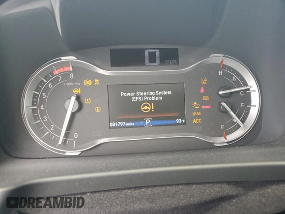 2019 Honda Ridgeline RTL-E with VIN 5FPYK3F77KB005131, listed as a Copart auction lot 60726155 with 81,797 mi miles and Salvage title. Bid and sale history available at DreamBid. Image 9.