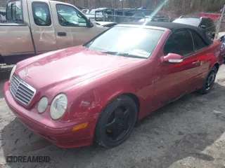 2003 Mercedes-Benz CLK-Class 3.2L with VIN WDBLK65G63T139874, listed as a IAAI auction lot 41808893 with 1 mi miles. Bid and sale history available at carsss.com. Image 2.