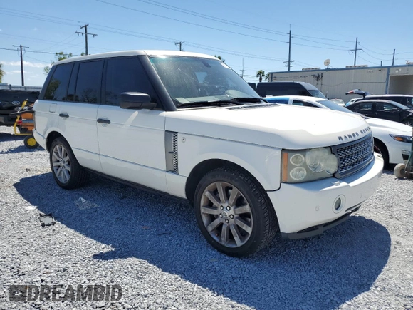 2008 Land Rover Range Rover SC with VIN SALMF13448A293842, listed as a Copart auction lot 53118915 with 134,429 mi miles and Salvage title. Bid and sale history available at DreamBid. Image 4.