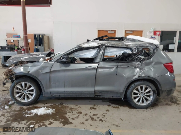 2015 BMW X3 xDrive28i with VIN 5UXWX9C51F0D52919, listed as a IAAI auction lot 41505111 with 1 mi miles. Bid and sale history available at carsss.com. Image 13.