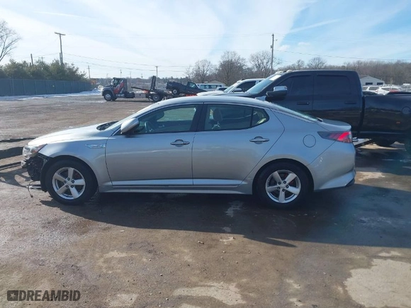 2014 Kia Optima Hybrid LX with VIN KNAGM4AD7E5069383, listed as a IAAI auction lot 41524817 with NaN miles. Bid and sale history available at carsss.com. Image 15.