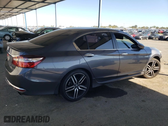 2017 Honda Accord Sport with VIN 1HGCR2F5XHA223445, listed as a Copart auction lot 50564205 with 223,129 mi miles and Salvage Title. Bid and sale history available at carsss.com. Image 3.