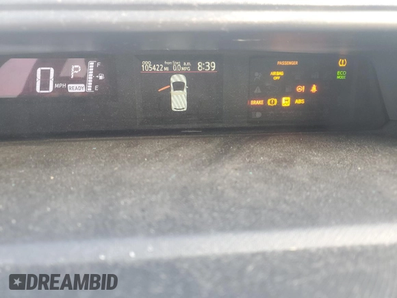 2016 Toyota Prius One z VIN JTDKDTB37G1124129, wystawiony jako Copart lot #51744455 z przebiegiem 105 422 mil mil oraz Szkoda całkowita • Salvage title. Historia ofert i sprzedaży dostępna na DreamBid. Obrazek 9.