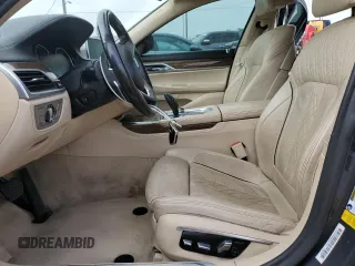 2016 BMW 7 Series 740i with VIN WBA7E2C51GG546677, listed as a Copart auction lot 63455445 with 106,553 mi miles and Salvage title. Bid and sale history available at DreamBid. Image 7.