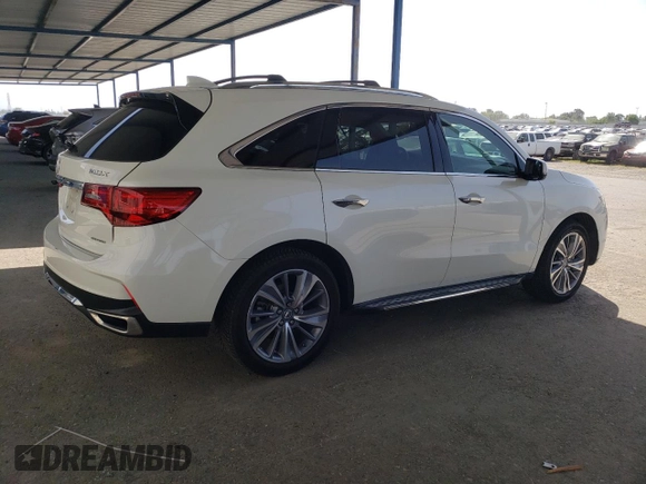 2017 Acura MDX w/Technology Pkg with VIN 5FRYD4H5XHB034778, listed as a Copart auction lot 54274715 with 68,717 mi miles and Salvage Title. Bid and sale history available at carsss.com. Image 3.