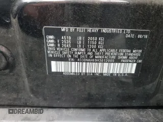 2017 Subaru Legacy Premium z VIN 4S3BNAH69H3012005, wystawiony jako Copart lot #49341755 z przebiegiem 75 364 mil mil oraz Szkoda całkowita • Salvage title. Historia ofert i sprzedaży dostępna na DreamBid. Obrazek 14.