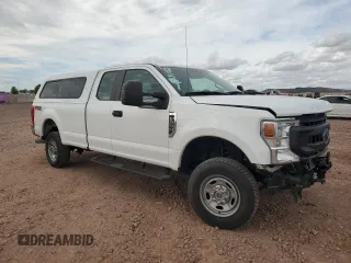 2021 Ford F-250 XL with VIN 1FT7X2B66MEC72939, listed as a Copart auction lot 47655455 with 116,305 mi miles and Salvage title. Bid and sale history available at DreamBid. Image 4.