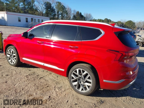 2022 Hyundai Santa Fe Calligraphy with VIN 5NMS54AL0NH454654, listed as a IAAI auction lot 41826372 with 63,314 mi miles. Bid and sale history available at carsss.com. Image 3.
