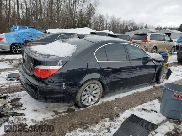 2008 BMW 5 Series 528i with VIN WBANU53508CT01874, listed as a Copart auction lot 46541895 with Not Provided miles and Salvage Title. Bid and sale history available at carsss.com. Image 3.
