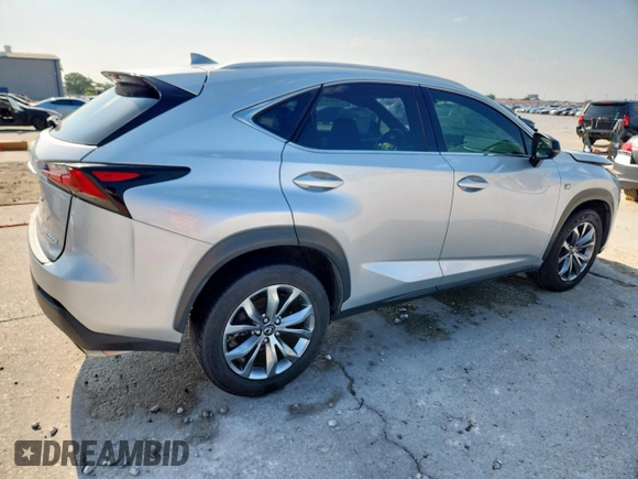 2017 Lexus NX 200t with VIN JTJYARBZXH2081618, listed as a Copart auction lot 57838325 with 96,172 mi miles and Salvage title. Bid and sale history available at DreamBid. Image 3.