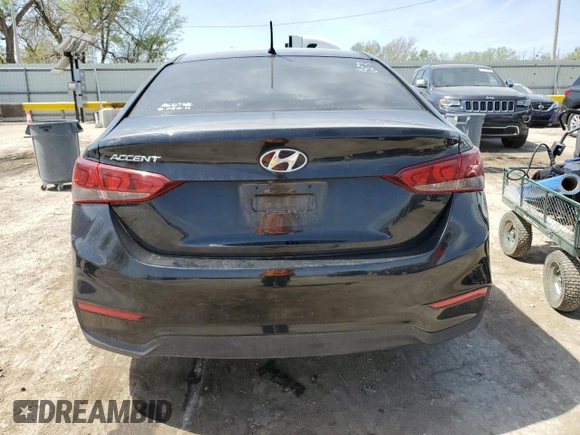 2019 Hyundai Accent SE with VIN 3KPC24A33KE084882, listed as a Copart auction lot 52308575 with 61,875 mi miles and Salvage Title. Bid and sale history available at carsss.com. Image 6.