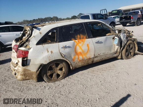 2008 Acura MDX Sport/Pwr Tail Gate with VIN 2HNYD28708H541698, listed as a Copart auction lot 75842664 with 0 mi miles and Salvage Title. Bid and sale history available at carsss.com. Image 3.