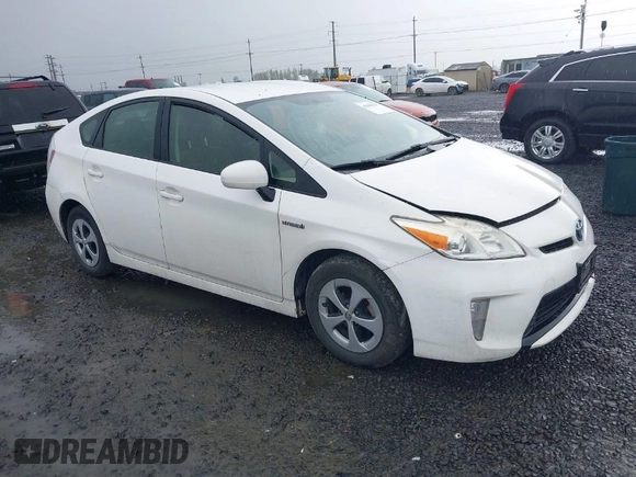 2012 Toyota Prius One with VIN JTDKN3DU5C5474199, listed as a IAAI auction lot 41988253 with 219,464 mi miles. Bid and sale history available at carsss.com. Image 1.