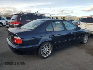 2001 BMW 5 Series 530iA with VIN WBADT63411CF01201, listed as a Copart auction lot 46998615 with 155,727 mi miles and Clean Title. Bid and sale history available at carsss.com. Image 3.
