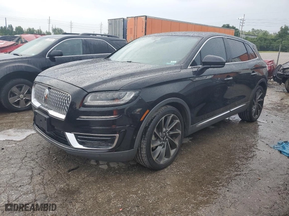 2019 Lincoln Nautilus Reserve with VIN 2LMPJ6LP0KBL21979, listed as a Copart auction lot 66801724 with 94,603 mi miles and Salvage Title. Bid and sale history available at carsss.com. Image 1.