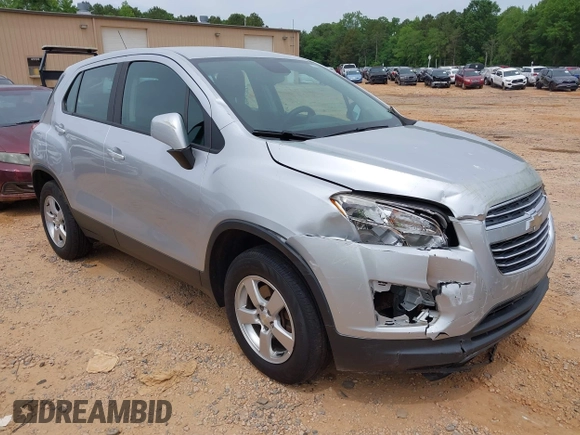 2016 Chevrolet Trax LS z VIN KL7CJNSB3GB759579, wystawiony jako IAAI lot #42212920 z przebiegiem 112 493 mil mil oraz . Historia ofert i sprzedaży dostępna na DreamBid. Obrazek 1.