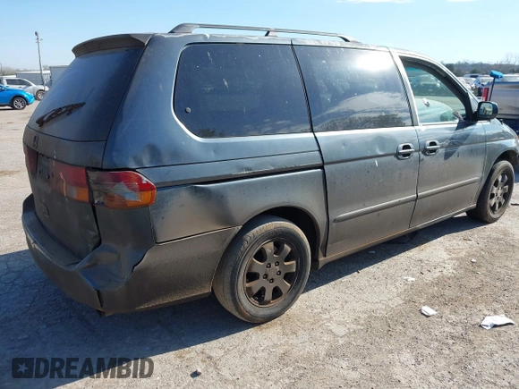 2004 Honda Odyssey EX z VIN 5FNRL18644B044510, wystawiony jako IAAI lot #41868221 z przebiegiem 278 296 mil mil oraz . Historia ofert i sprzedaży dostępna na DreamBid. Obrazek 4.