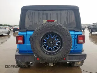 2023 Jeep Wrangler Sahara with VIN 1C4HJXEG7PW590252, listed as a Copart auction lot 59377765 with 32,689 mi miles and Salvage title. Bid and sale history available at DreamBid. Image 6.