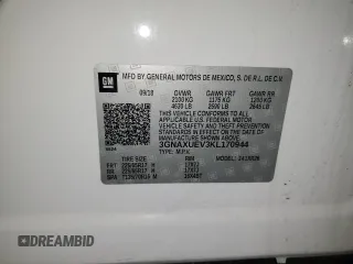 2019 Chevrolet Equinox LT with VIN 3GNAXUEV3KL170944, listed as a Copart auction lot 47460355 with 153,782 mi miles and Non Repairable. Bid and sale history available at carsss.com. Image 13.