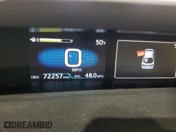 2022 Toyota Prius LE с VIN JTDL9MFU4N3041645, выставлен на аукционе Copart как лот 52727145 с пробегом 72 257 миль миль и Списание • Salvage title. История ставок и продаж доступна на DreamBid. Изображение 9.