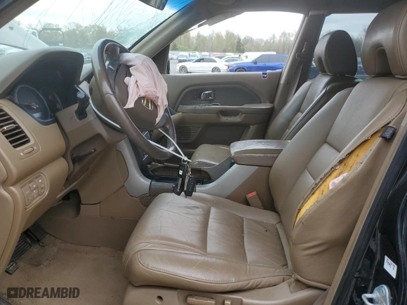2006 Honda Pilot EX-L with RES with VIN 2HKYF18676H510373, listed as a Copart auction lot 52396205 with 0 mi miles and Salvage Title. Bid and sale history available at carsss.com. Image 7.