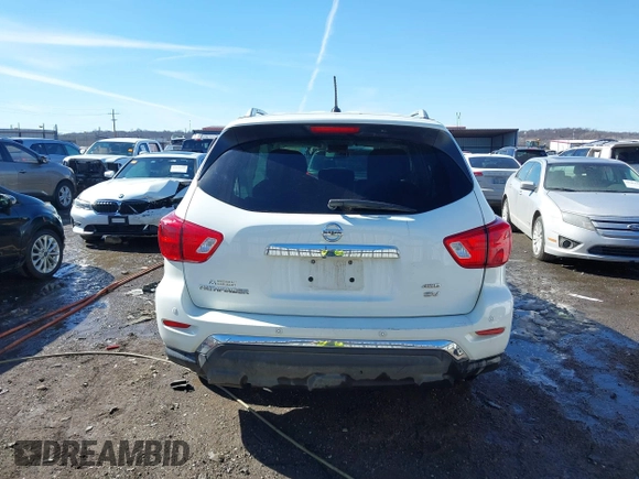 2018 Nissan Pathfinder S with VIN 5N1DR2MM7JC643330, listed as a IAAI auction lot 41608043 with 136,490 mi miles and . Bid and sale history available at DreamBid. Image 16.