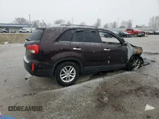 2014 Kia Sorento LX with VIN 5XYKT4A63EG539062, listed as a Copart auction lot 44988685 with Not Provided miles and Salvage Title. Bid and sale history available at DreamBid. Image 3.