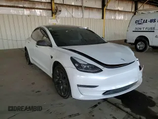 2021 Tesla Model 3 Long Range with VIN 5YJ3E1EB4MF938427, listed as a Copart auction lot 88270665 with 67,246 mi miles and Salvage Title. Bid and sale history available at carsss.com. Image 11.