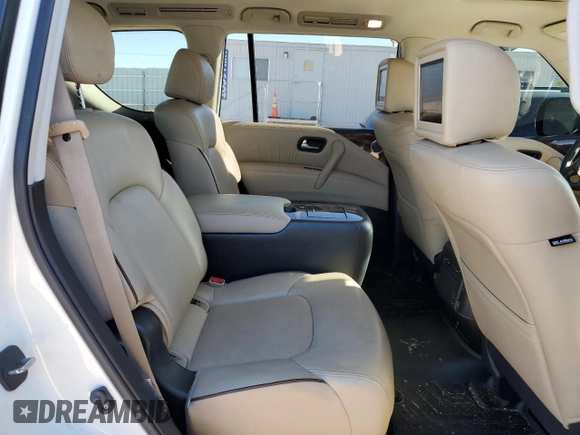 2020 Nissan Armada Platinum with VIN JN8AY2NF0L9360461, listed as a Copart auction lot 81579324 with 129,982 mi miles and Salvage Title. Bid and sale history available at carsss.com. Image 11.