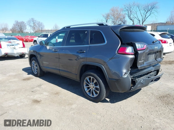 2019 Jeep Cherokee Latitude Plus with VIN 1C4PJMLB9KD177741, listed as a IAAI auction lot 41904835 with 110,792 mi miles. Bid and sale history available at carsss.com. Image 3.