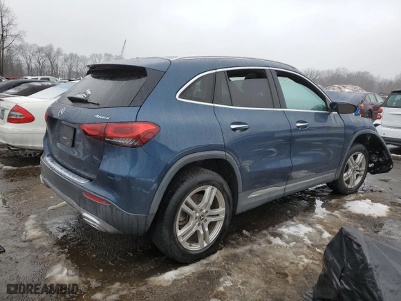 2021 Mercedes-Benz GLA with VIN W1N4N4HB9MJ271700, listed as a Copart auction lot 44228795 with 44,542 mi miles and Salvage Title. Bid and sale history available at carsss.com. Image 3.