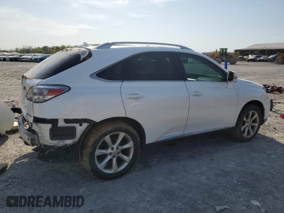 2010 Lexus RX 350 with VIN 2T2ZK1BA4AC005198, listed as a Copart auction lot 52733215 with 282,030 mi miles and Salvage Title. Bid and sale history available at carsss.com. Image 3.