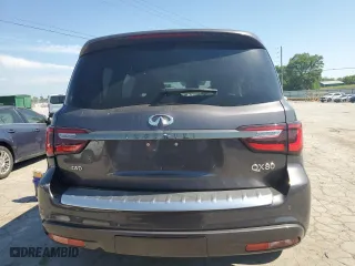 2024 Infiniti QX80 LUXE with VIN JN8AZ2AE7R9325614, listed as a Copart auction lot 59972514 with 8,594 mi miles and Salvage Title. Bid and sale history available at carsss.com. Image 6.