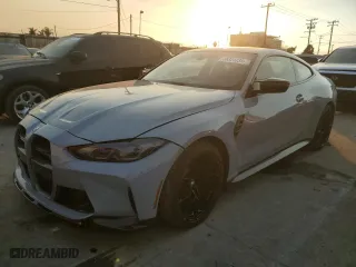 2024 BMW M4 Competition with VIN WBS33AZ09RCP70134, listed as a Copart auction lot 88324235 with 4,444 mi miles and Salvage Title. Bid and sale history available at carsss.com. Image 1.