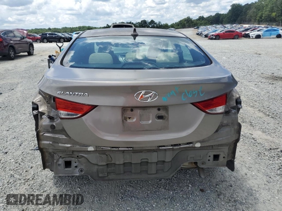 2013 Hyundai Elantra GLS with VIN 5NPDH4AE6DH169394, listed as a Copart auction lot 62767225 with 76,277 mi miles and Salvage title. Bid and sale history available at DreamBid. Image 6.