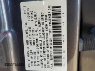 2017 Acura TLX w/Technology Pkg with VIN 19UUB1F57HA008009, listed as a Copart auction lot 52793435 with 113,358 mi miles and Salvage Title. Bid and sale history available at carsss.com. Image 12.