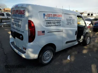 2022 Ram ProMaster City Wagon with VIN ZFBHRFAB0N6W63572, listed as a Copart auction lot 86903314 with 29,601 mi miles and Salvage Title. Bid and sale history available at carsss.com. Image 3.