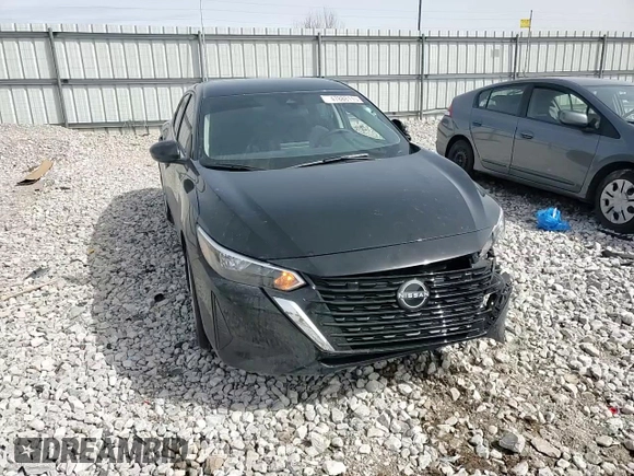 2025 Nissan Sentra S with VIN 3N1AB8BV4SY221733, listed as a Copart auction lot 47888115 with 6,100 mi miles and Salvage title. Bid and sale history available at DreamBid. Image 11.