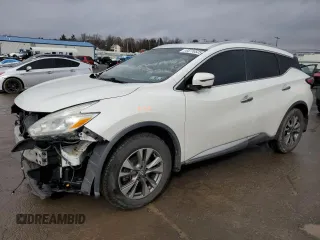 2016 Nissan Murano SV z VIN 5N1AZ2MG7GN140293, wystawiony jako Copart lot #44770525 z przebiegiem 125 263 mil mil oraz Szkoda całkowita • Salvage title. Historia ofert i sprzedaży dostępna na DreamBid. Obrazek 1.
