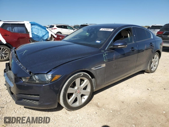 2018 Jaguar XE 25t Premium with VIN SAJAD4FXXJCP23120, listed as a Copart auction lot 47430615 with 64,335 mi miles and Salvage Title. Bid and sale history available at carsss.com. Image 1.