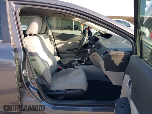 2014 Honda Civic Sedan LX with VIN 19XFB2F59EE026159, listed as a IAAI auction lot 42040655 with 104,190 mi miles. Bid and sale history available at carsss.com. Image 5.
